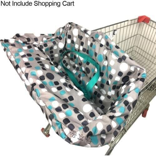 Durable Polyester For Shopping Cart Foldable Multifunctions Mat Non-Slip Seat Cover High Chair Cover For Baby