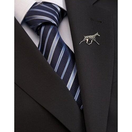 Drop shipping-Doberman movement brooch,Male Fashion brooch,Wedding Party brooch,Pet lovers gift idea