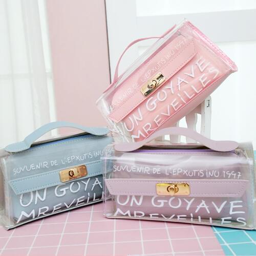 Right Point Transparent Pencil Cases