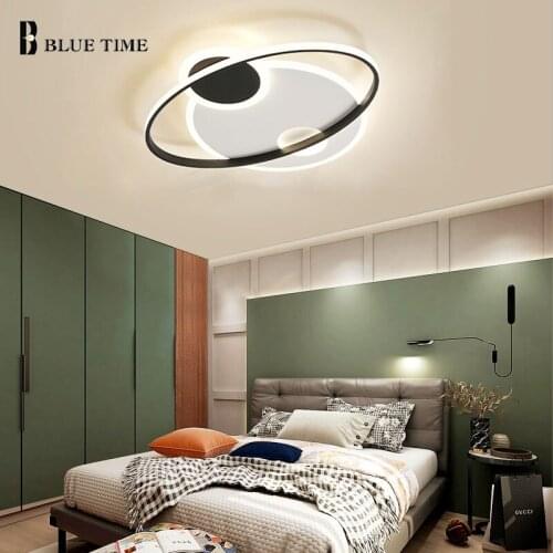 Led Ceiling Light Home Indoor Lighting for Living Bedroom Dining Room Kitchen Decor Lights Black Ceiling Lamps AC 110V 220V