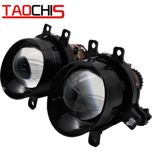 TAOCHIS 12V 55w 3.0 Inches Bi Xenon Projector Lens Fog Light LED H11 Lamps Hi/Lo for Toyota Lexus Peugeot Suzuki CITROEN