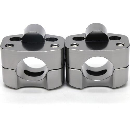 Universal Motorcycle Aluminum Screw Hole Motocross 28MM HandleBar Risers Fat HandleBar Mount Clamp For Racing And Scooter Hollow