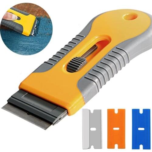 10/20pcs Razor Blade Tint Wrap Glue Squeegee Remover Cleaner Ceramic Glass Car Window Viny Film Sticker Cleaning Razor Scraper