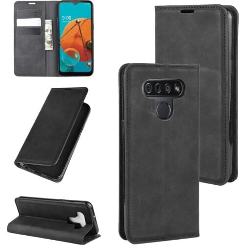 10pcs/lot Automatic Magnetic Wallet Flip Phone Case For LG K51 For LG K61 TPU in inner Cover