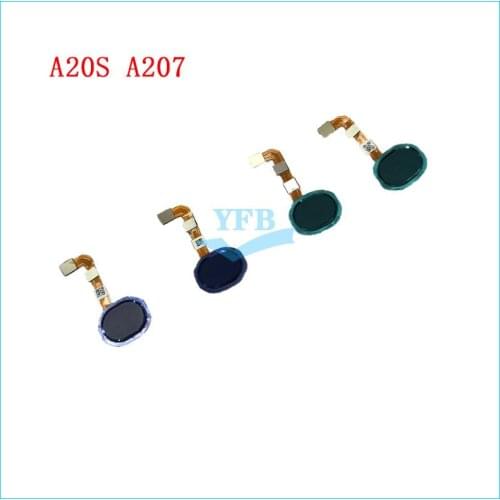 10pcs Touch ID Home Button Key Fingerprint Sensor Flex Cable For Samsung Galaxy A20S A207