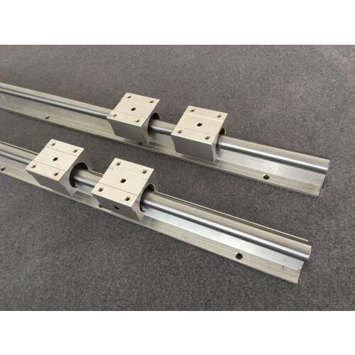 2pcs SBR10 L= 1200mm linear bearing supported rails +8pcs SBR10UU block for cnc parts