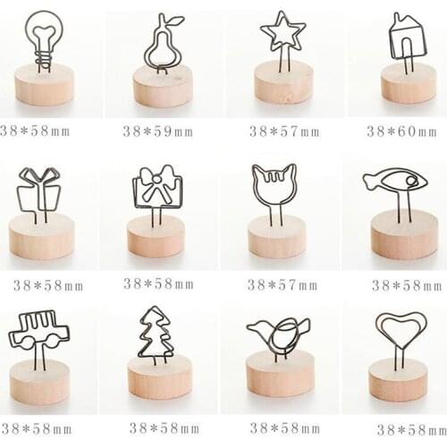 200Pcs Iron Business Card Valentines Day Note Photo Number Card Message Bar Postcard Clip Party Wedding Invitation Paper Clip