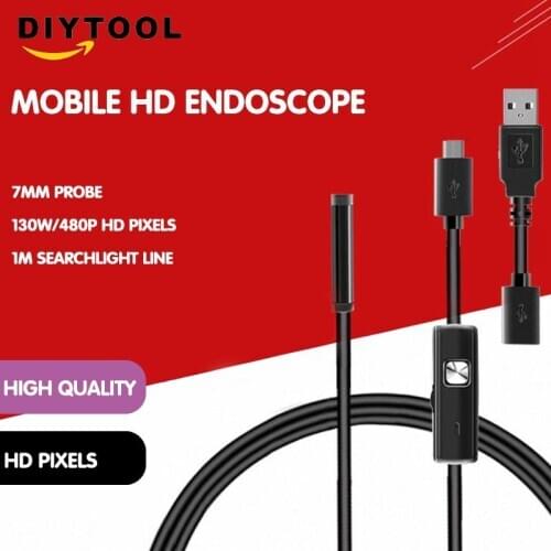 7mm mobile phone endoscope waterproof pipe endoscope camera usb general industrial endoscope