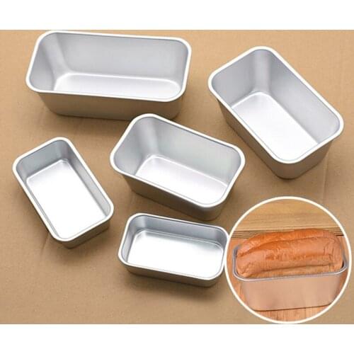 Bakeware Loaf Pan Aluminum Snow Toast Box Cheese Box Baking Roast Brownie Rectangular Cake Small Toast Bread Mold Cake Mold