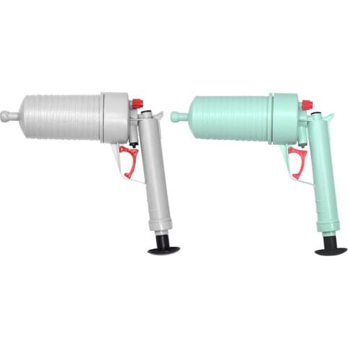 High Pressure Air Power Drain Blaster Gun Sewer Pipe Dredge Cleaner Powerful Manual Bathroom Toilet Manual Sink Plunger Opener