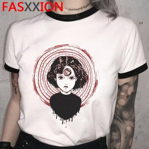 Junji Ito summer top male graphic tees grunge plus size streetwear tumblr t-shirt tshirt kawaii harajuku kawaii