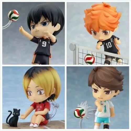 10cm Anime Volleyball boy 563# 461# 489# PVC Action Figure Toys Ackerman statue Collection Model Doll Gift