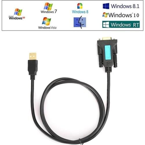 SOONHUA C0407 USB To RS232 Serial Port Cable Female Computer FTDI Chip High‑Speed Transmission Connected LED Display 1Meter