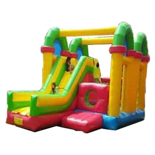 Commercial children amusement park bounce house with slide