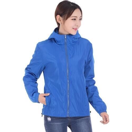Women Jacket Coat Spring Autumn Oversized 7XL Solid Color Casual Outerwear Family Pack Outdoor Sports Sun Protection Clothing