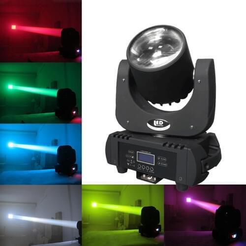 Mini 60W beam moving head light DMX512 RGBW Golden UV color lights Cool effects stage lighting for DJ Disco Home music party