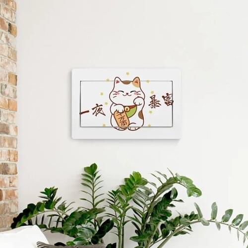 Wall stickers for Electric meter box decor posters animal Picture stickers home living room decoration accessories Art wallpaper