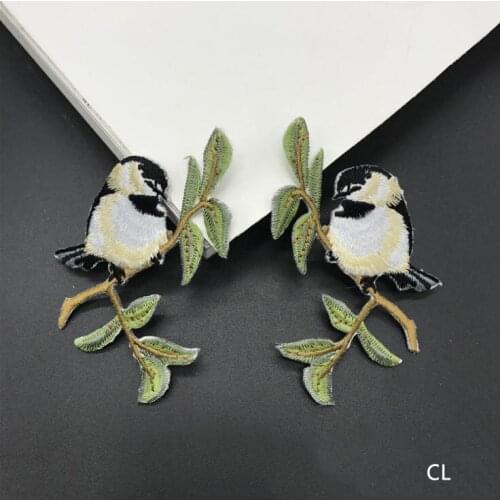 New arrival 20 pcs Birds Embroidered patches iron on Jeans coat tshirt bag dress decor repair Motif accessory diy