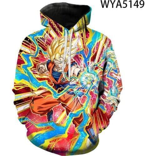 New Hoodies Anime Dragon Men Women Children Sweatshirts DBZ 3D Print Boy Girl Kids Streetwear Fashion Pullover Casual Coat