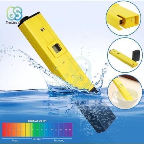 PH 0.1-14.00 Portable Digital PH Meter Tester Pen for Aquarium Pool Water Quality Lab PH Monitor with ATC
