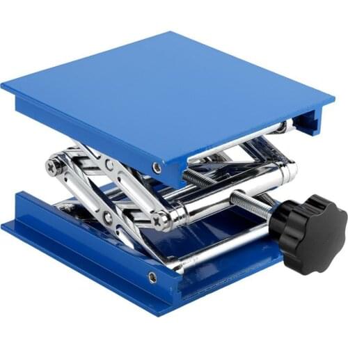 4"x4" Lab Medical Research Lifting Platform Lab Jack Scissor Lift Rack Stand Elevator Support Stand Aluminum Oxide 10cmx10cm