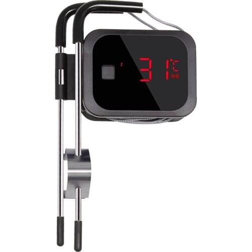 Portable Bluetooth Meat Thermometer Inkbird IBT-2X with Count-Down Alarm&Stainless Steel Probe for Home Kitchen Oven Grilling