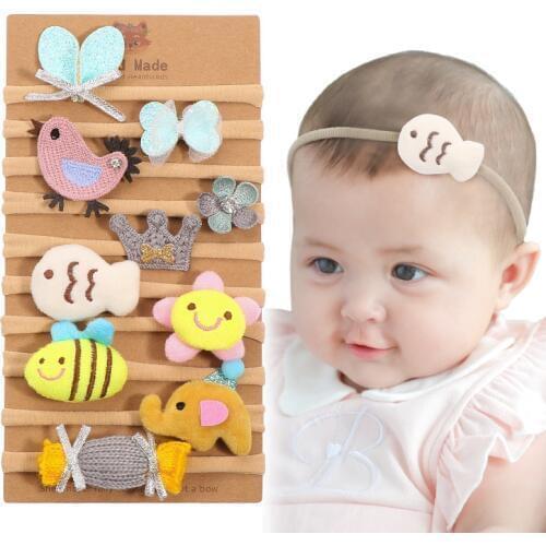 Baby Girl Animals Headbands Infant Hair Accessories Accessory Newborn Headwear Tiara Headwrap Gift Toddlers Bandage Ribbon