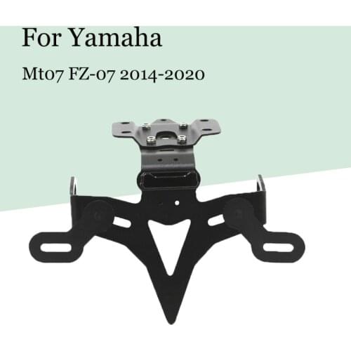 Applicable to Yamaha Mt07 FZ-07 14-20 Years Motorcycle Modified License Plate Holder License Plate Frame Short Tail bracket