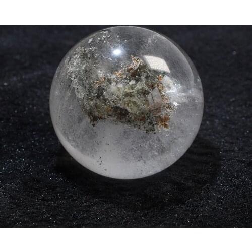 Natural Crystal Green Phantom Quartz Sphere Healing Rainbow Minerale Gemstone Home Art Decoration Reiki Chakra Gift