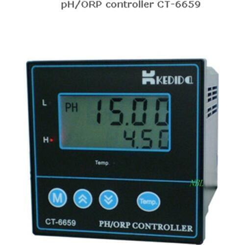 Professinal PH ORP Controller Digital LCD Oxidation Redox Potential Meter pH Value Measure Analyzer With ATC 4-20mA Output