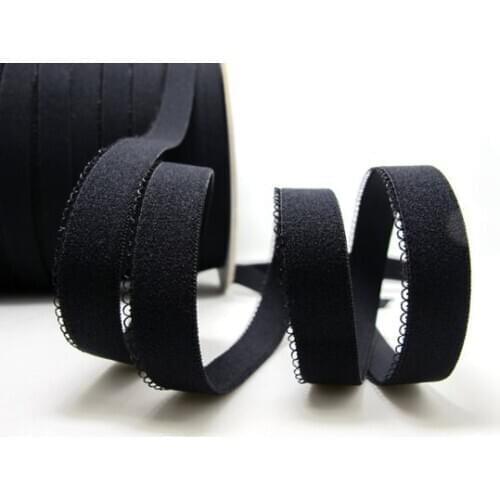 CLEARANCE|6 Yards 1/2 Inch Scalloped Black Decorative Pattern Lingerie Elastic|Headband Elastic|Skinny Elastic|EL05