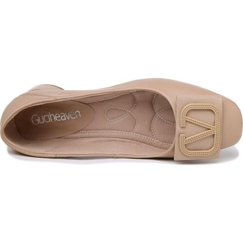 Square-Toe Thick Heel Single Shoes Shallow Mouth Solid Color WomenS Shoes Waterproof Platform WomenS Shoes