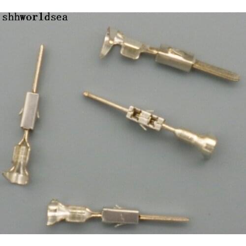 Shhworldsea 100PCS 1.5mm male Crimp terminal Connectors for Car,car terminals for VW for audi ,17-20 AWG,0.5~1 mm2