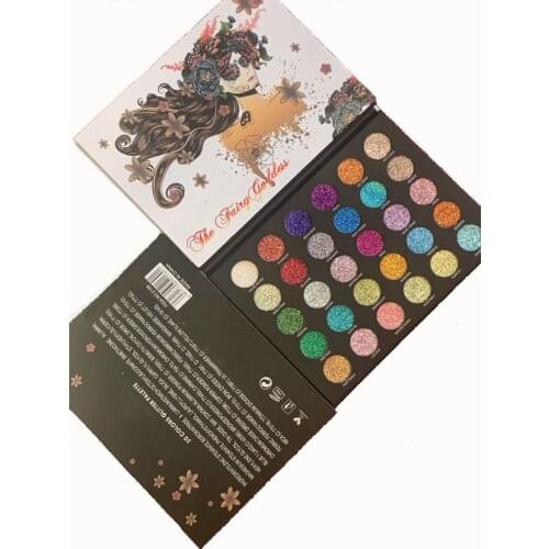 Waterproof Long-lasting 30 Colors Glitter Eyeshadow Palette Makeup Bling Eye Pressed Powder Cosmetics Drop Shipping