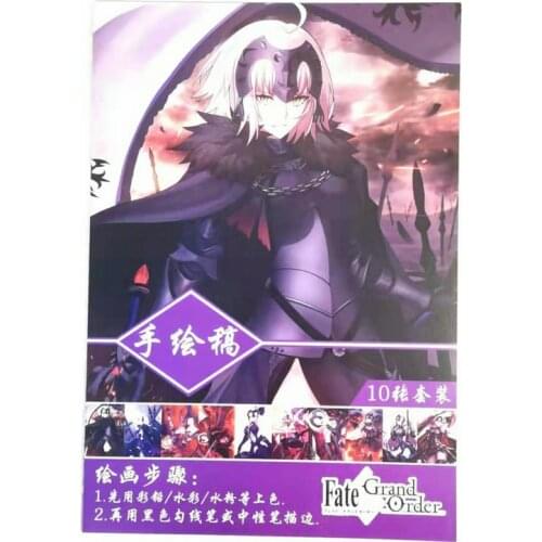 Fate/Grand Order Anime Coloring Book Relieve Stress Kill Time Painting Drawing Antistress Books