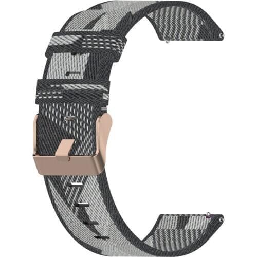 Woven Nylon Band Strap 22MM Fashion Casual Replacement Adjustable Watch Bands For HUAWEI GT 2/Galaxy Watch/Gear S3 Accessories
