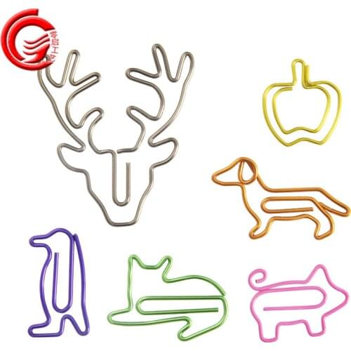 10pcs/Lot Paper Clip Kawaii Animal Shape Office Supply Paper Clip Bookmark Gift Stationery For Book Accessories Teacher Gifts