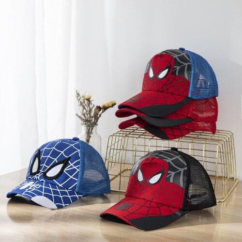 10 Style Disney Marvel Spiderman Frozen Mickey Minnie Mouse Pixar Car Kids Hat Boy Girl Travel Caps Baby Caps Figure Gift Toys