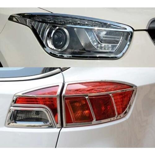 2pc for FAW BESTURN X80 2013-2016 Headlamp Rear taillight Decorative frame