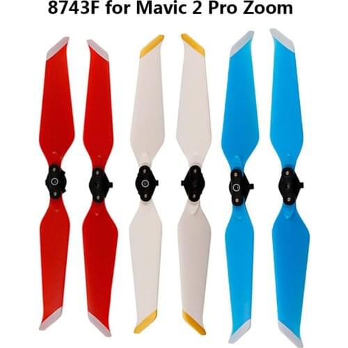 4Pcs 8743F Low-Noise Props for DJI Mavic 2 Pro Zoom Drone Quick-Release Blade Replacement Prop Wing Fans Spare Parts