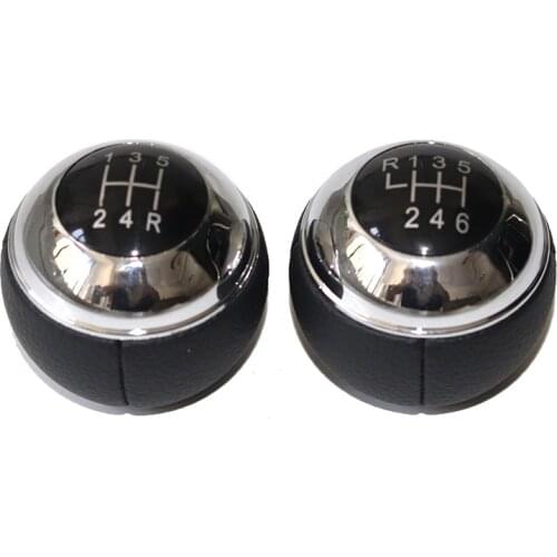 5/6 Speed chrome leather Car Gear Shift Konb Gaiter Shifter Knob For Mini R50 2000-2006 Cabrio R52 2002-2008 R51