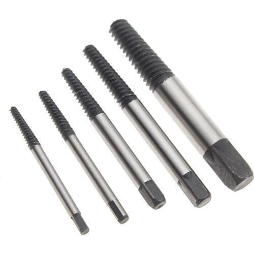 5Pcs/Set Screw Extractor 3-18mm Broken Bolt Remover For Power Tools Drill Guide Bits Set