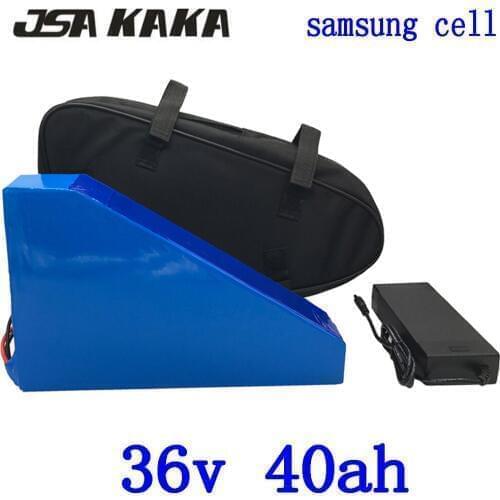 36V electric scooter battery 36v 40AH electric bicycle battery 36V 40AH ebike battery use samsung cell with 42V 5A charger+bag
