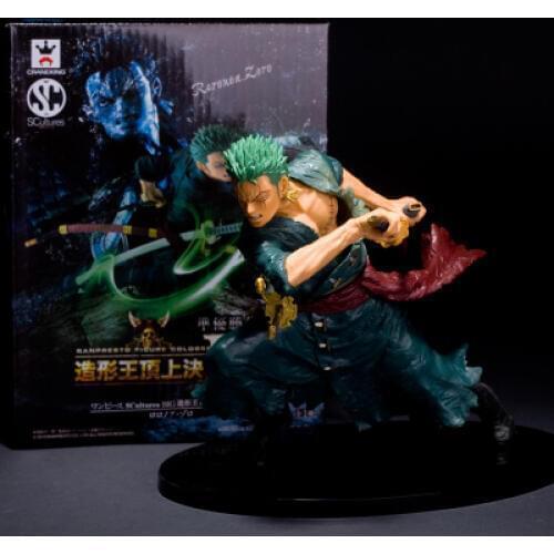 Anime One Piece Roronoa Zoro 15cm Size Boxed Anime PVC Action Figure Collection Model Toy