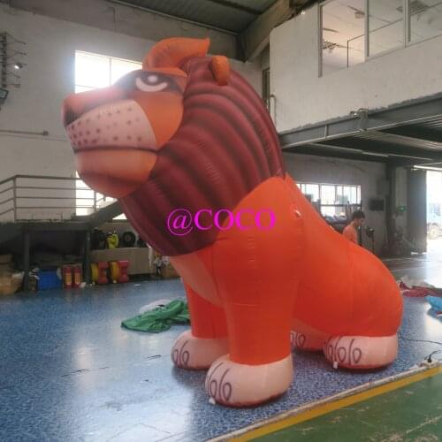 Free shipment to door,3m 10ft high lion cartoon for sale, cartoon film or zoo promotion inflatable animal model