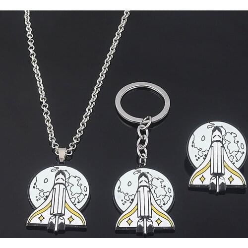 Game The Last of Us 2 Keychain TLOU Joel Ellie Rocket Spaceship Firefly Logo Key Chain Keyring for Women Men Car Keyring Gift