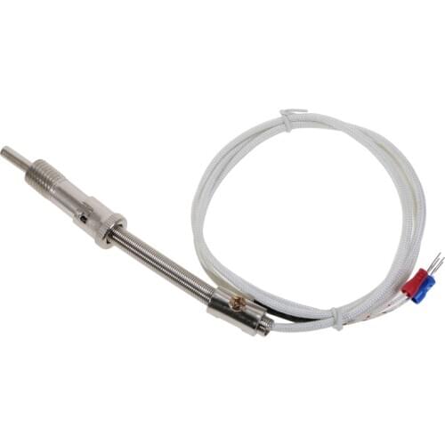 Stainless Steel Temperature Sensor E Type Thermocouple Bayonet Compression Spring with Cable Wire for Temperature Controller os