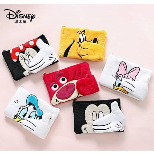 Disney new mickey mouse card holder cartoon cute cosmetic bag girl fashion travel cosmetics Minnie storage bag coin purse
