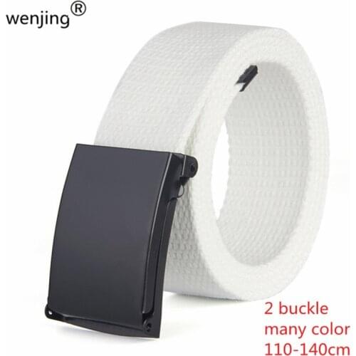 Unisex JEANS YOUNG MAN Plain Webbing Mens Boys Waist Belt Waistband Casual Canvas Belt