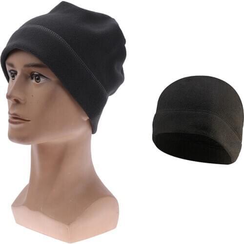 1pc New Outdoor Double-Faced Fleece Hat Men Camping Hiking Warm Windproof Autumn Winter Fishing Cycling Military Tactical Cap